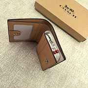 Coach Snap Wallet In Signature Canvas With Cherry 03 - 4