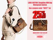 LOUIS VUITTON | Dauphine MM Bag Monogram Canvas  - 1