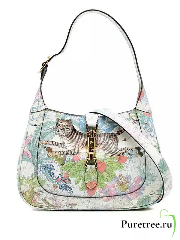 GUCCI | Calfskin Tiger Savanah Small Jackie Bag - 1