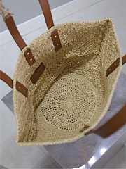 YSL | PANIER bag in raffia naturel size 38x20x21 cm - 3