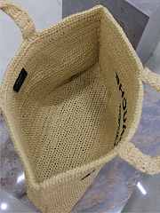 YSL | Saint Laurent Rive Gauche tote bag in natural soft raffia - 6