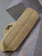 YSL | Saint Laurent Rive Gauche tote bag in natural soft raffia - 5