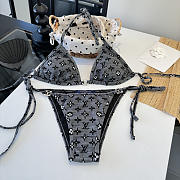 Louis Vuitton Noir Signature Bikini - 4