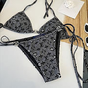 Louis Vuitton Noir Signature Bikini - 3
