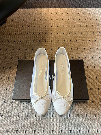 CHANEL | Mesh Ballet flats off-white color
