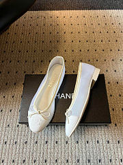 CHANEL | Mesh Ballet flats off-white color - 5