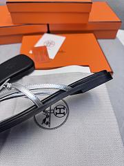 HERMES | Kelly buckle flip-flops silver - 5