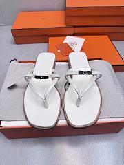 HERMES | Kelly buckle flip-flops white - 1