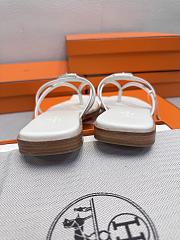 HERMES | Kelly buckle flip-flops white - 3