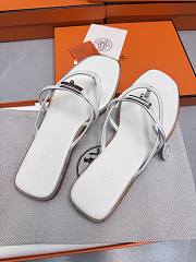 HERMES | Kelly buckle flip-flops white - 6