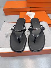 HERMES | Kelly buckle flip-flops black - 1
