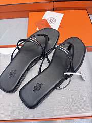 HERMES | Kelly buckle flip-flops black - 6