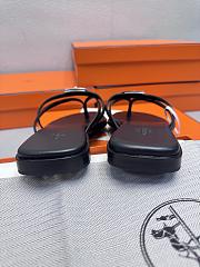 HERMES | Kelly buckle flip-flops black - 4