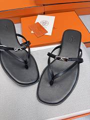 HERMES | Kelly buckle flip-flops black - 3