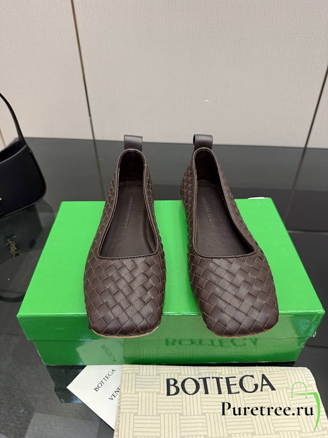BOTTEGA VENETA | Fondant Intrecciato Woven Nappa Leather Bow Ballet Flats - 1