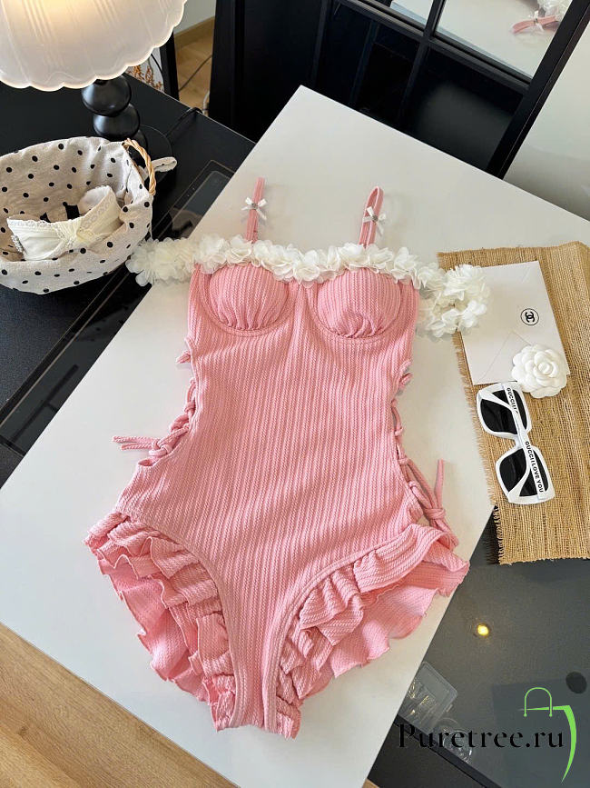 MIUMIU | Blush Blossom One-Piece - 1