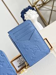 LOUIS VUITTON | Romy Card Holder Blue Jeans - 1