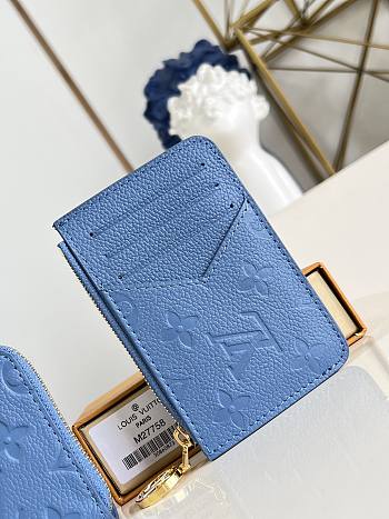 LOUIS VUITTON | Romy Card Holder Blue Jeans