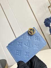 LOUIS VUITTON | Romy Card Holder Blue Jeans - 5