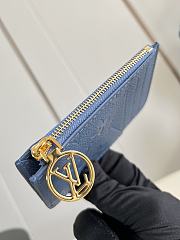 LOUIS VUITTON | Romy Card Holder Blue Jeans - 3