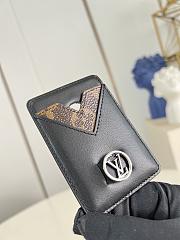 LOUIS VUITTON | Magnetic Card Holder Black - 5