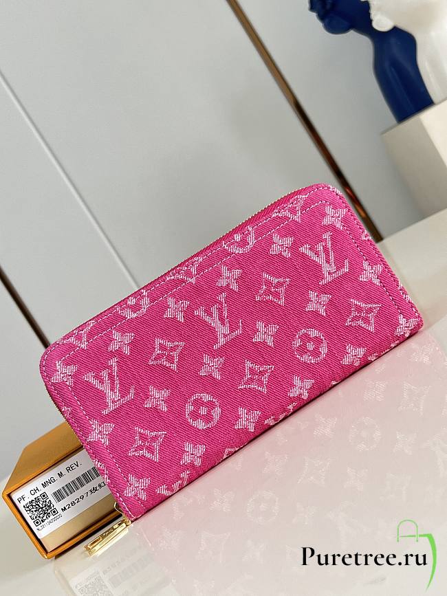 LOUIS VUITTON | Zippy Wallet Pink Denim - 1