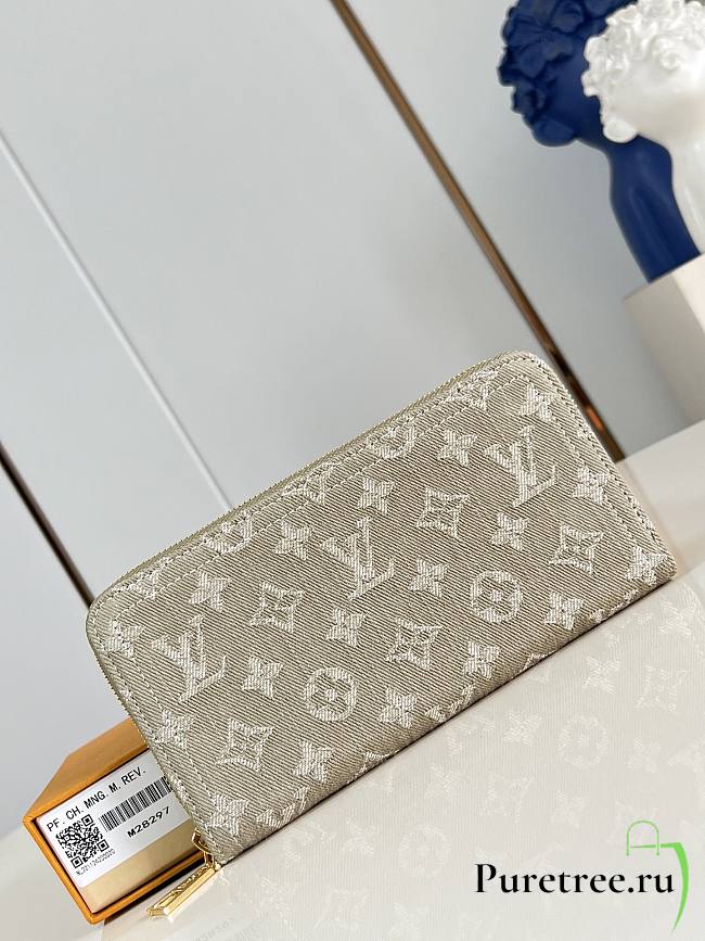 LOUIS VUITTON | Zippy Wallet Khaki Denim - 1