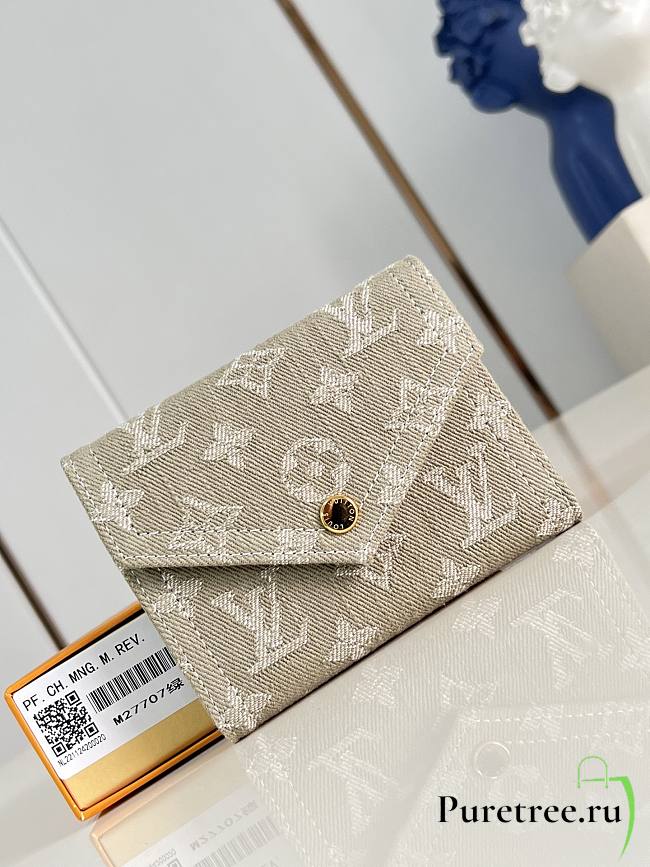 LOUIS VUITTON | Victorine wallet Khaki Denim - 1