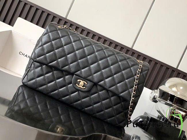 CHANEL | Flap Bag In Black Size 40x26x12 cm  - 1