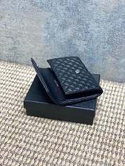 YSL | Quilted Leather Wallet Silver Hardware In Black - 2
