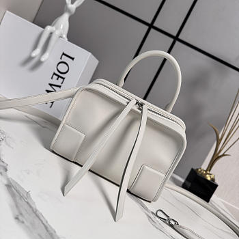 LOEWE | Small Amazona 180 bag in soft calfskin white