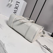 LOEWE | Small Amazona 180 bag in soft calfskin white - 6
