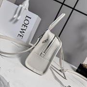 LOEWE | Small Amazona 180 bag in soft calfskin white - 4
