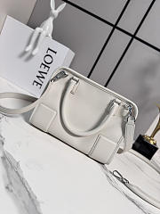 LOEWE | Small Amazona 180 bag in soft calfskin white - 3