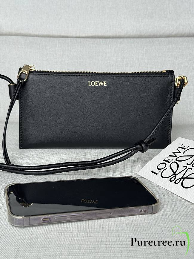 LOEWE | Joya Leather Crossbody Bag Black - 1