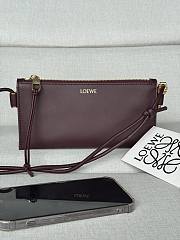 LOEWE | Joya Leather Crossbody Bag Burgundy - 1