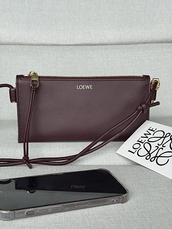 LOEWE | Joya Leather Crossbody Bag Burgundy