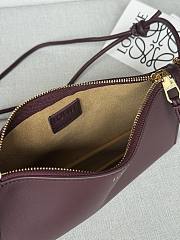 LOEWE | Joya Leather Crossbody Bag Burgundy - 6