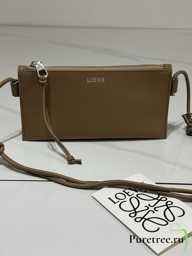 LOEWE | Joya Leather Crossbody Bag Brown  - 1