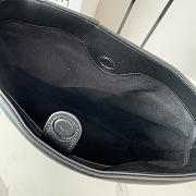 LOEWE | Featherlight Gathered Leather Tote Black - 6