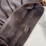 LOEWE | Featherlight Gathered Leather Tote Brown  - 2
