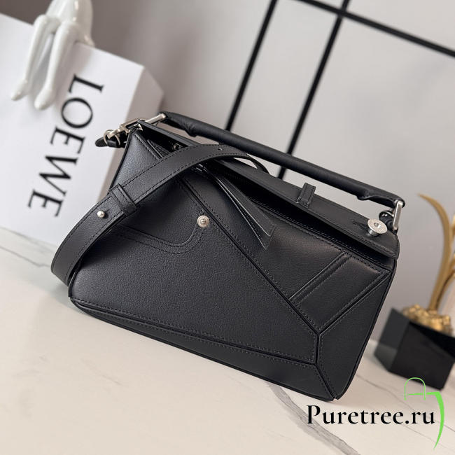 LOEWE | Puzzle leather tote bag black - 1