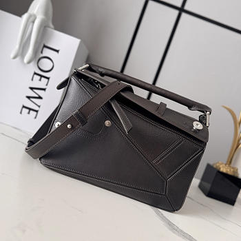 LOEWE | Puzzle leather tote bag brown 