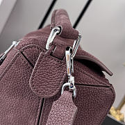 LOEWE | Puzzle grained nubuck tote bag burgundy - 2