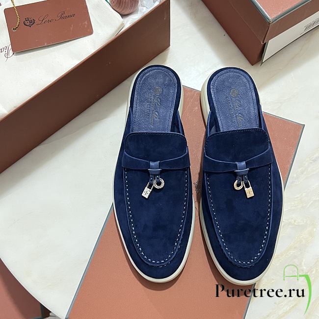 Loro Piana Charms Walk Babouche Loafers 11 - 1