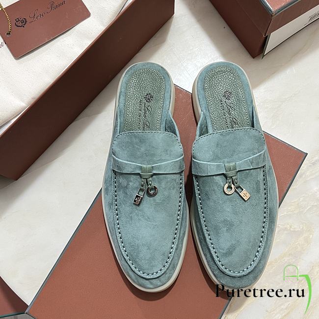 Loro Piana Charms Walk Babouche Loafers 12 - 1