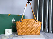 GOYARD | Mustard Goyardine Coated Canvas and Leather Rouette PM Bag Yellow - 5