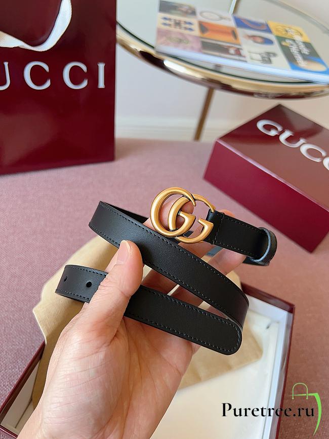 GUCCI | GG 2cm Double-sided cowhide gold/black - 1