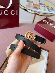 GUCCI | GG 2cm Double-sided cowhide gold/black - 1