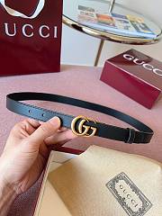 GUCCI | GG 2cm Double-sided cowhide gold/black - 2